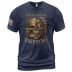 USA 250th Anniversary 250 Years Shirt 1776-2026 Mental Strength Freedom Cyborg Skull Patriotic Mens